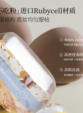 小喵驾到·精灵人星星粉扑2.0棉花糖版超软不吃粉干湿两用