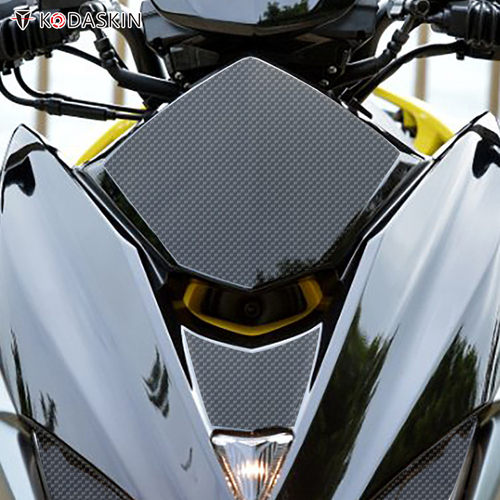 YAMAHA雅马哈FORCE155碳纤维车贴纸林海175改装大灯下巴车灯 - 图1