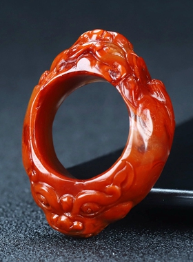 蝶逸男女款南红玛瑙原石雕刻