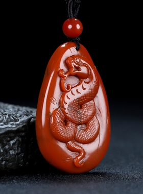 天然凉山南红玛瑙蝶逸男女