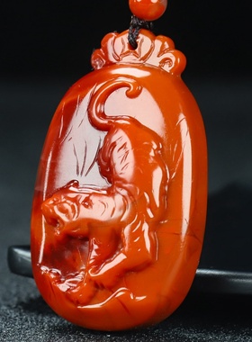 蝶逸男女款南红玛瑙原石雕刻