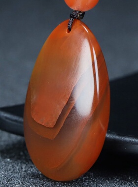 蝶逸凉山原石平安挂件南红玛瑙