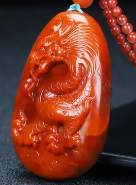 蝶逸男女款南红玛瑙原石雕刻