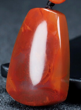 蝶逸凉山原石平安挂件南红玛瑙