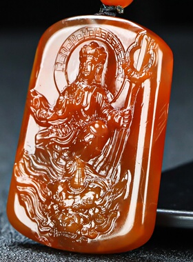 天然凉山南红玛瑙蝶逸男女