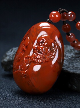 天然凉山南红玛瑙蝶逸男女