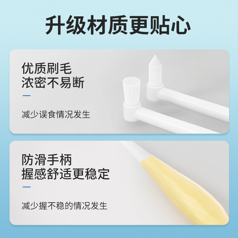 猫咪专用小牙刷宠物牙齿清洁狗狗牙膏套装小型犬刷牙除口臭可食用-图3