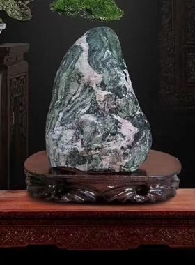 泰山石敢当办公室摆件原石补缺角