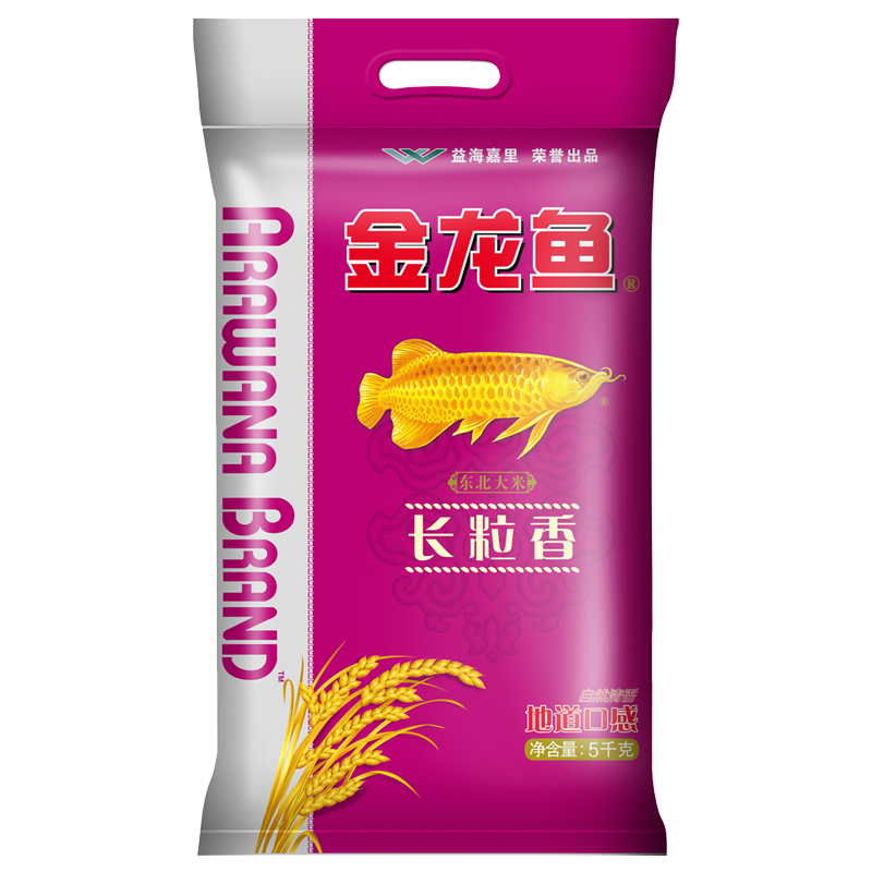 金龙鱼长粒香东北大米5kg 袋装十斤粳米煮粥蒸米饭寿司蛋炒饭包邮 - 图0