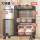 Movable home fitness equipment storage rack