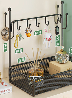 入户门口鞋柜钥匙收纳玄关摆件房间装饰品桌面挂架家居好物饰品盒