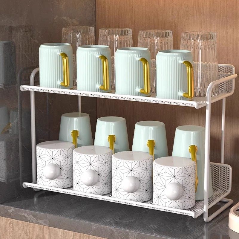 杯架家用台面多层水杯咖啡杯收纳架餐边柜茶杯茶具多功能置物神器,淘宝优惠券,粉丝福利购,淘宝优惠卷
