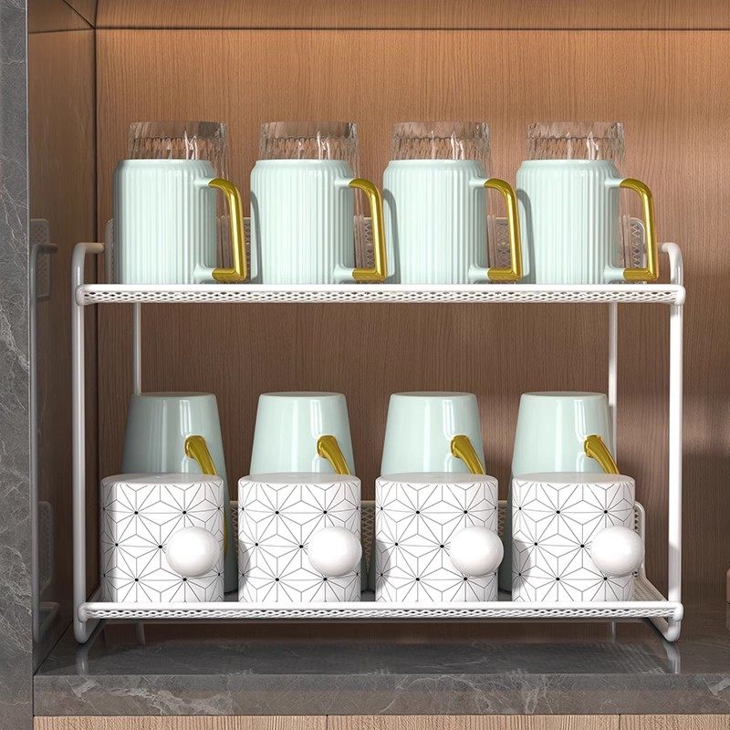杯架家用台面多层水杯咖啡杯收纳架餐边柜茶杯茶具多功能置物神器,淘宝优惠券,粉丝福利购,淘宝优惠卷