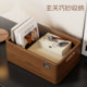 Solid wood key storage box entry door high-end light luxury