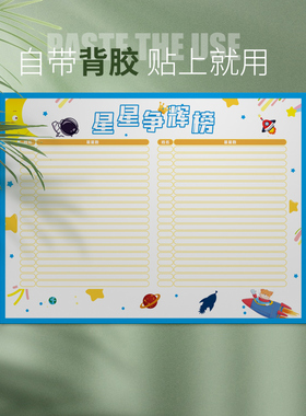 班级文化评比栏墙贴积分榜定制