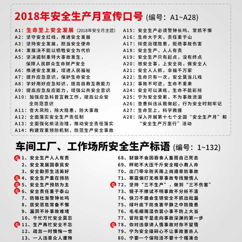 安全生产警示标识警示工厂生产车间大字横幅标语墙贴建筑工地文明施工标志提示牌子企业励志宣传文化学校定制-图3