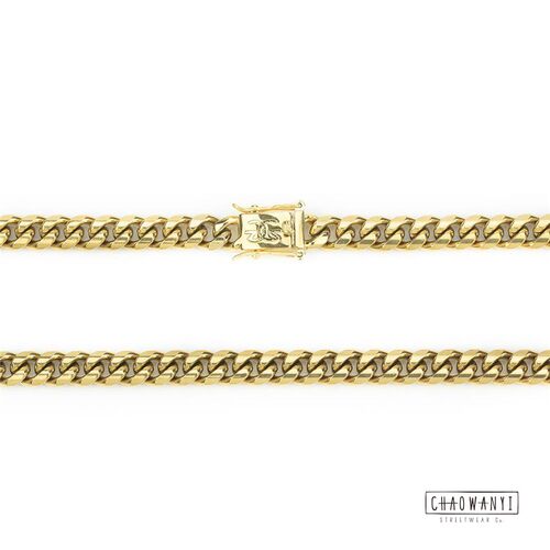 THE GOLD GODS Miami Cuban 古巴8MM镀金项链 - 图1