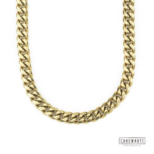 THE GOLD GODS Miami Cuban 古巴8MM镀金项链 - 图0