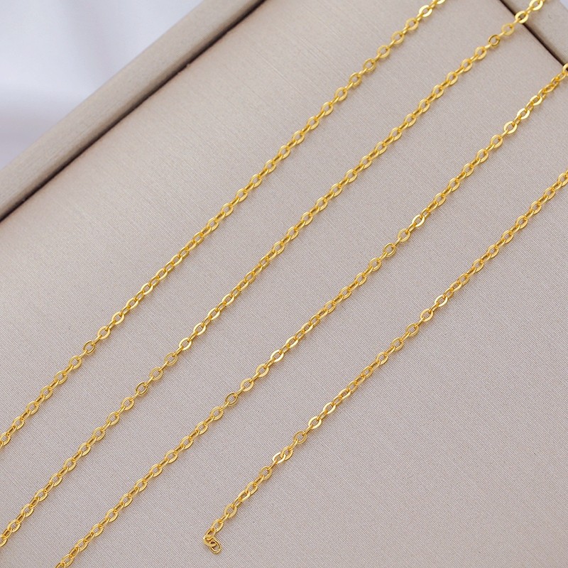 S925纯银链子银镀金压光O字链diy手工饰品项链手链耳环散链条配饰,淘宝优惠券,粉丝福利购,淘宝优惠卷