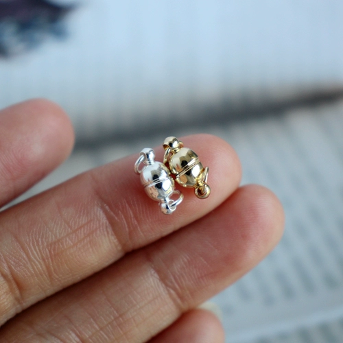 Медный магнитный браслет, ожерелье, 14 карат, золотой цвет, DIY, 6mm