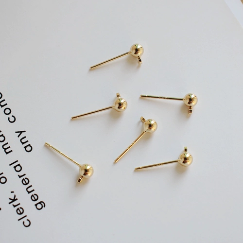 Серьги, аксессуар, 14 карат, золотой цвет, серебро 925 пробы, DIY