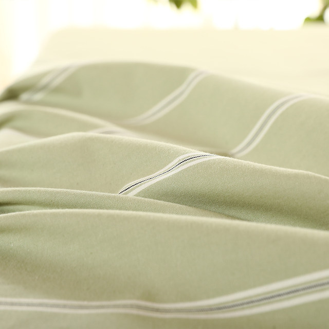 Foreign trade old coarse cloth bed sheet pure cotton thick double thick style nostalgic non-slip winter