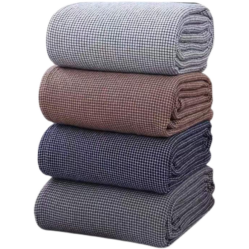 老顾客自用款纯棉4层纱布毛巾被盖毯铺盖两用多用毯-图3