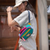 Ruosu Liangpin Outdoor Contrast Color Crossbody Sports Women's Chest Bag