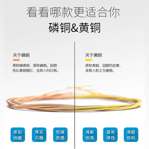 达达里奥民谣吉他琴弦木吉他弦一套全套XT涂层镀膜防锈XTAPB1253 - 图3