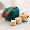 Gradient Sandblasting Quick Cup Travel Tea Set Portable Outdoor Camping Picnic Tea Making Custom Engraved LOGO Advertisement