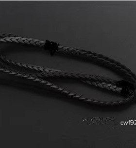 潮牌银饰克CH925纯银罗心复古手链男女款皮绳项链吊坠颈链毛衣链