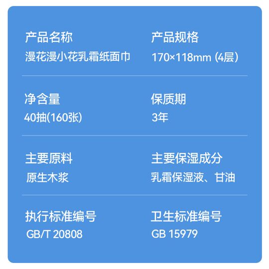 Manhua Baby-Feuchtigkeitstuch, Babycreme-Papier, Yunrou-Gewebe, kalt abwischbar, Schweißpflege, Heim-Yunrou-Gewebe