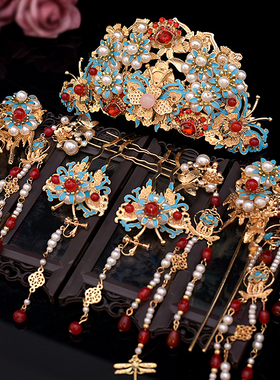 宫廷风重工织金妆花汉服套装