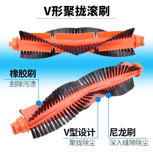 适用小米米家扫拖一体机机器人stytj02ym配件 3C滤网主刷水箱拖布 - 图3