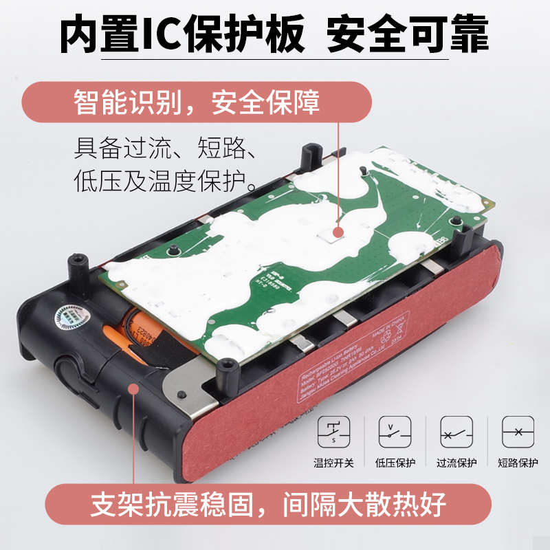 适用美的无线吸尘器配件电池包P6/P91/P7 Q7 Q8 29.6 25.2V维修