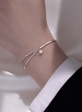 女925银小众设计星星手链轻奢