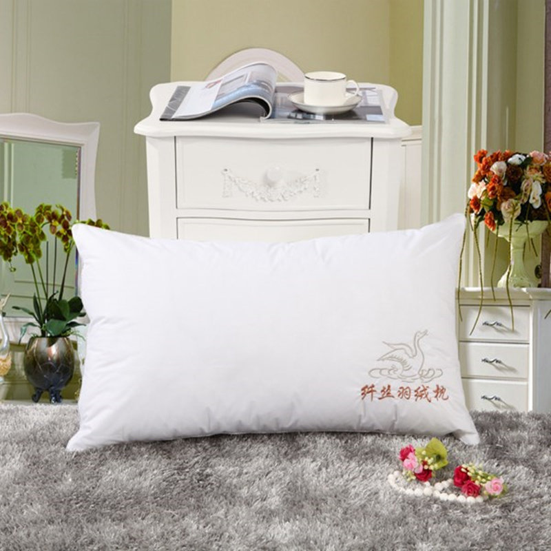 五星级酒店单人枕芯单只枕头羽绒枕一对装特价包邮学生宿舍羽丝绒,淘宝优惠券,粉丝福利购,淘宝优惠卷