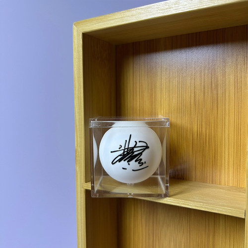 孙颖莎乒乓球签名球摆件纪念球王楚钦创意礼品DIY球拍樊振东礼物 - 图2