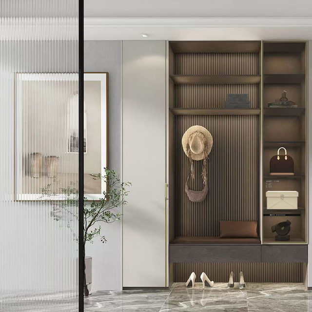 Simple and fashionable model room decoration orange storage box