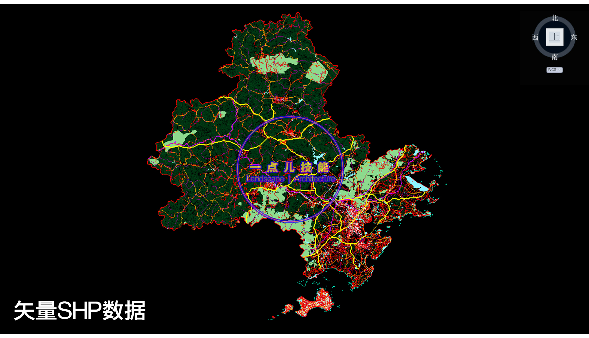 泉州市城市GIS矢量SHP数据CAD建筑路网用地水系绿地行政区POI DEM - 图2