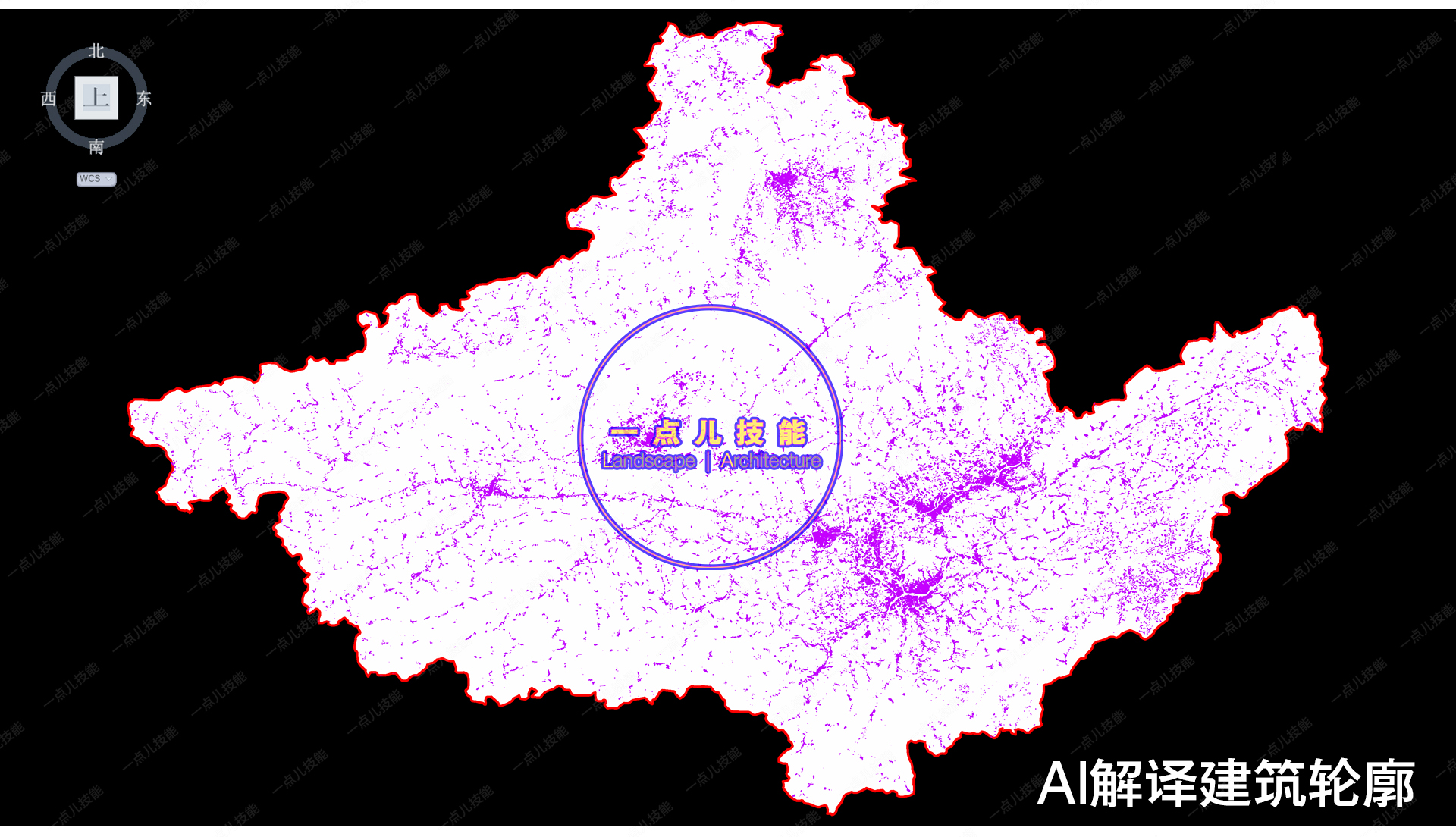 黄山市AI解译城市GIS矢量SHP数据CAD建筑路网用地水系绿地区划POI - 图1