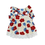 Mijia Pet Olde Spring и летняя новая цветочная летающая рукава корейская короткая юбка Тедди Бишон Медведь собака кошка тонкая одежда