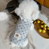 Новая одежда для домашних животных с пятью маленькими белыми медведями, всесезонный чехол для живота, эластичная домашняя хирургическая защитная одежда для живота, одежда для чехла для живота собаки