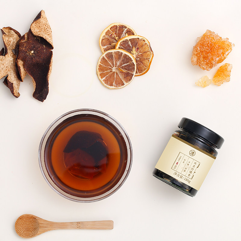 正安国货铺正品非遗技艺无需熬煮即饮即冲配料干净陈皮柠檬膏180g,淘宝优惠券,粉丝福利购,淘宝优惠卷