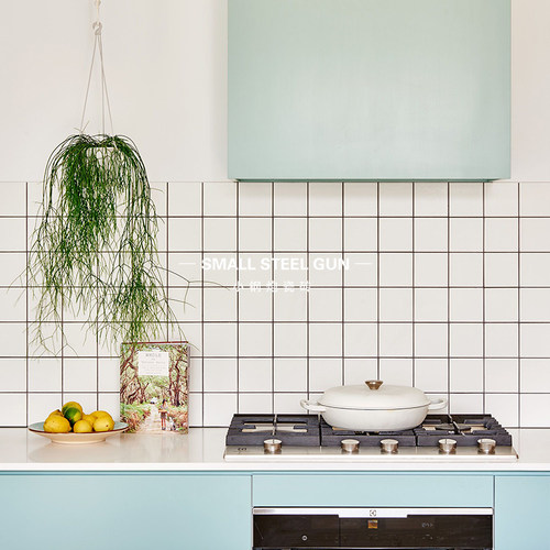 黑白哑光小方砖300x300全瓷瓷砖 九宫格马赛克瓷砖小白砖厨卫墙砖 - 图0