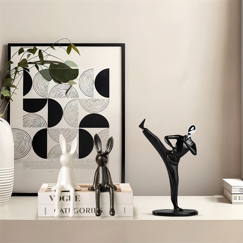 现代简约抽象人物艺术品摆件家居酒柜客厅玄关办公室装饰品摆件 - 图2