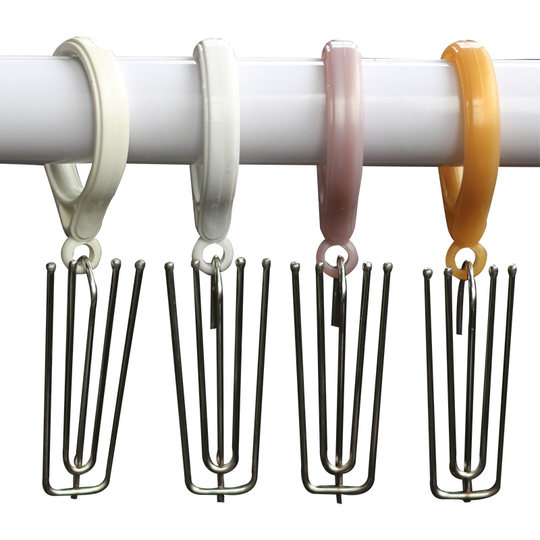 窗帘钩挂钩不锈钢四爪钩s钩子窗帘布的配件辅料布带夹子扣环勾子