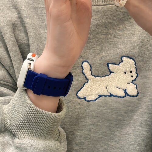 小众撞色运动硅胶表带适用applewatch11苹果手表S10/9创意保护壳 - 图1