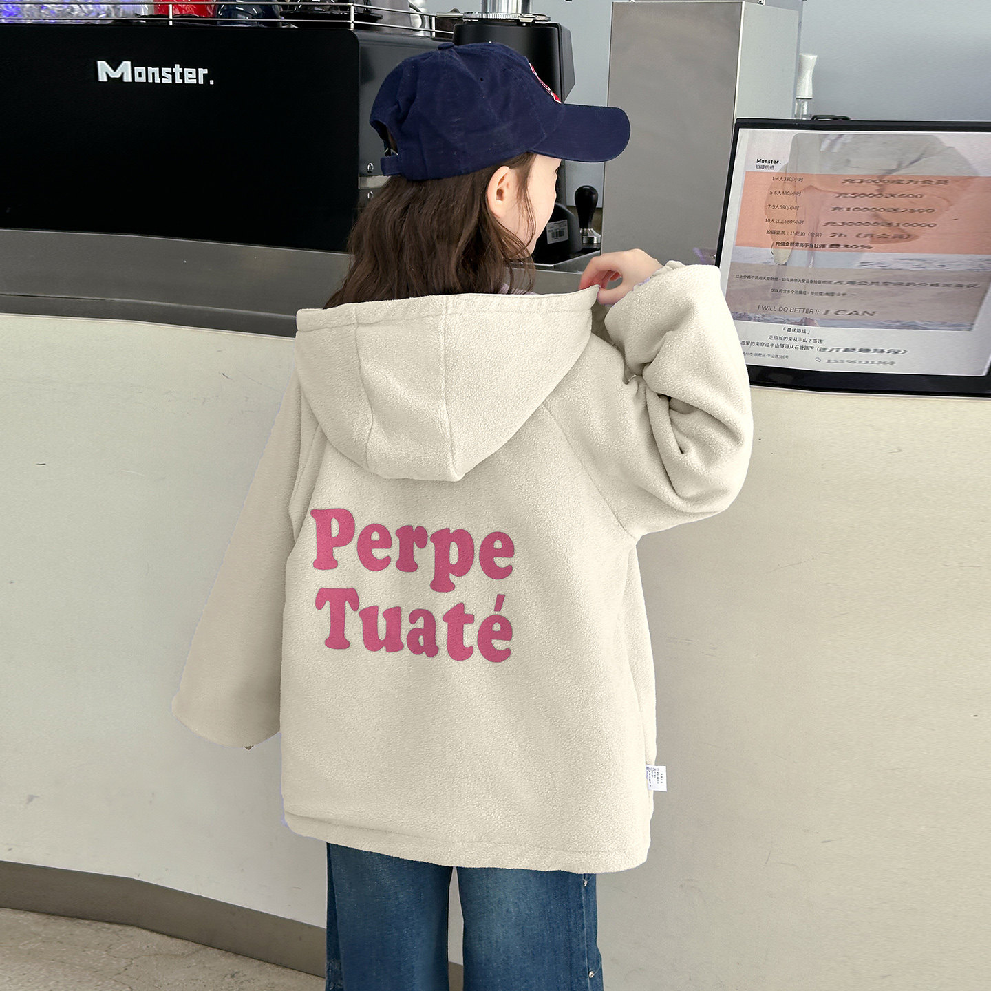 女童夹克衫两面穿外套加绒春秋装2025新款中大童冲锋衣双面穿风衣,淘宝优惠券,粉丝福利购,淘宝优惠卷