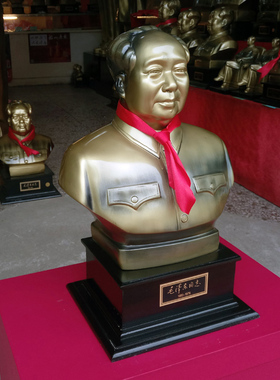 树脂伟人毛爷爷书房会议室雕塑像